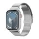 Curea Spigen, Sleek Link, pentru Apple Watch 38/40/41mm, otel inoxidabil, argintiu, 15x2cm (Ingredi, AMP07225) by www.silkase.ro