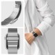 Curea Spigen, Sleek Link, pentru Apple Watch 38/40/41mm, otel inoxidabil, argintiu, 15x2cm (Ingredi, AMP07225) by www.silkase.ro