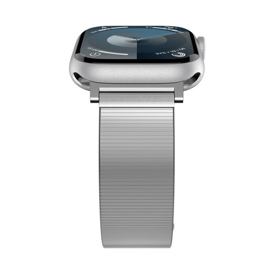Curea Spigen, Sleek Link, pentru Apple Watch 38/40/41mm, otel inoxidabil, argintiu, 15x2cm (Ingredi, AMP07225) by www.silkase.ro