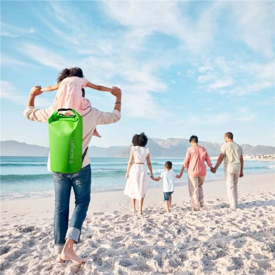 Rucsac impermeabil, Spigen, Aqua Shield Waterproof Dry Bag 30L + 3L, Verde (Genți și Borsete Telefon, AMP07230) by www.silkase.ro