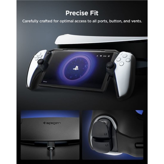 Husa subtire Spigen Thin Fit pentru Sony Playstation Portal, neagra (Diverse accesorii, ACS07235) by www.silkase.ro
