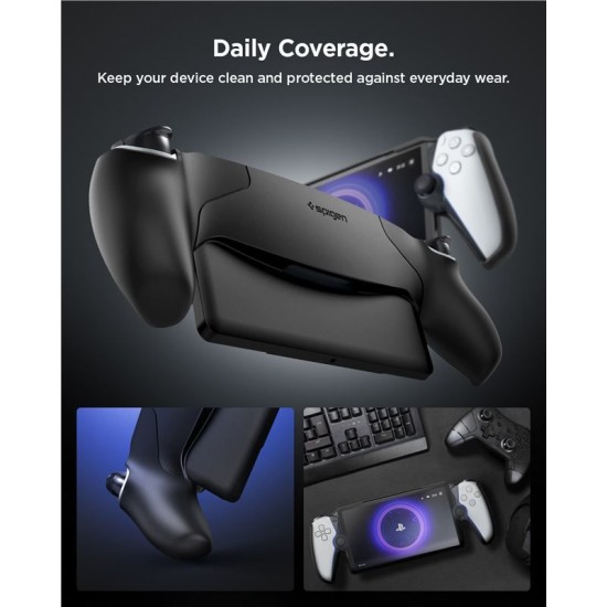 Husa subtire Spigen Thin Fit pentru Sony Playstation Portal, neagra (Diverse accesorii, ACS07235) by www.silkase.ro