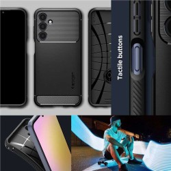 Husa Spigen Rugged Armor, pentru Samsung Galaxy A25/A35, negru mat