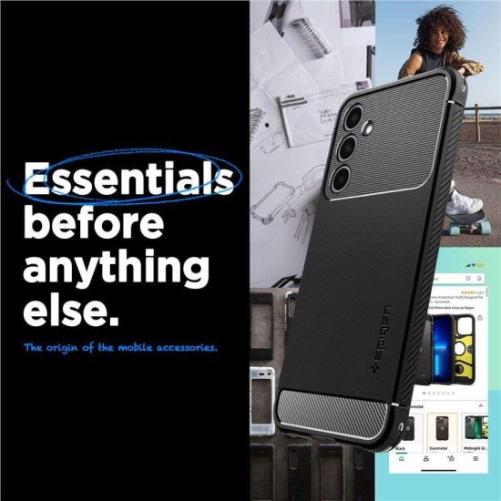 Husa Spigen Rugged Armor, pentru Samsung Galaxy A25/A35, negru mat (Spigen, Telefoane Samsung) by www.silkase.ro Husa Spigen Rugged Armor, pentru Samsung Galaxy A25/A35, negru mat (Telefoane Samsung, ACS06831) by www.silkase.ro
