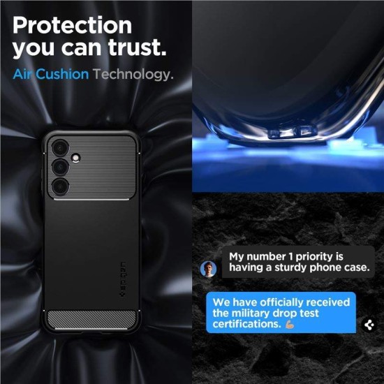 Husa Spigen Rugged Armor, pentru Samsung Galaxy A25/A35, negru mat (Spigen, Telefoane Samsung) by www.silkase.ro Husa Spigen Rugged Armor, pentru Samsung Galaxy A25/A35, negru mat (Telefoane Samsung, ACS06831) by www.silkase.ro