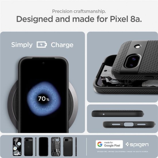 Husa Spigen Liquid Air pentru Google Pixel 8a, negru mat (Spigen, Pixel 8a) by www.silkase.ro Husa Spigen Liquid Air pentru Google Pixel 8a, negru mat (Pixel 8a, ACS07257) by www.silkase.ro