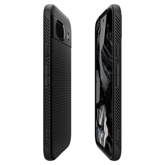 Husa Spigen Liquid Air pentru Google Pixel 8a, negru mat (Spigen, Pixel 8a) by www.silkase.ro Husa Spigen Liquid Air pentru Google Pixel 8a, negru mat (Pixel 8a, ACS07257) by www.silkase.ro