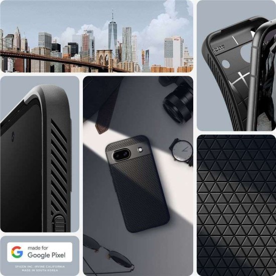 Husa Spigen Liquid Air pentru Google Pixel 8a, negru mat (Spigen, Pixel 8a) by www.silkase.ro Husa Spigen Liquid Air pentru Google Pixel 8a, negru mat (Pixel 8a, ACS07257) by www.silkase.ro
