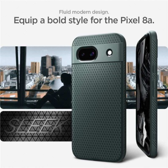 Husa Spigen Liquid Air pentru Google Pixel 8a, verde abyss (Spigen, Pixel 8a) by www.silkase.ro Husa Spigen Liquid Air pentru Google Pixel 8a, verde abyss (Pixel 8a, ACS07258) by www.silkase.ro