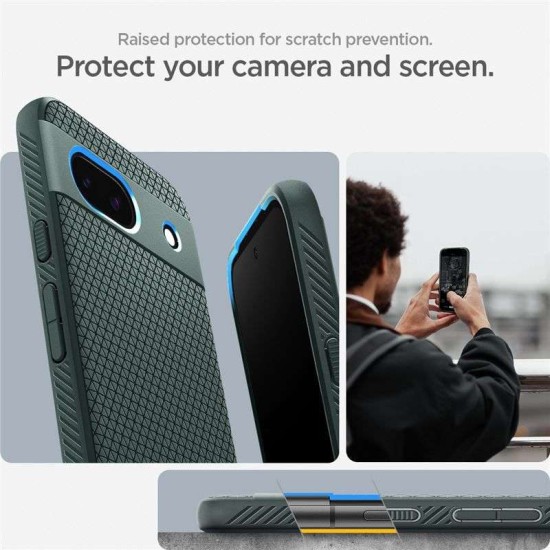 Husa Spigen Liquid Air pentru Google Pixel 8a, verde abyss (Spigen, Pixel 8a) by www.silkase.ro Husa Spigen Liquid Air pentru Google Pixel 8a, verde abyss (Pixel 8a, ACS07258) by www.silkase.ro