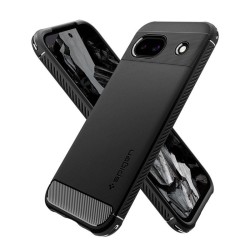 Husa Spigen Rugged Armor pentru Google Pixel 8a, negru mat