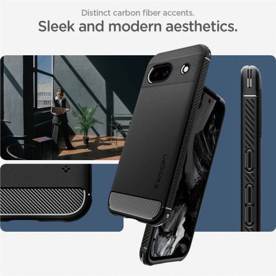 Husa Spigen Rugged Armor pentru Google Pixel 8a, negru mat (Spigen, Pixel 8a) by www.silkase.ro Husa Spigen Rugged Armor pentru Google Pixel 8a, negru mat (Pixel 8a, ACS07259) by www.silkase.ro