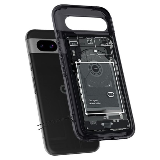 Husa Spigen Ultra Hybrid zero one pentru Google Pixel 8a, negru (Spigen, Pixel 8a) by www.silkase.ro Husa Spigen Ultra Hybrid zero one pentru Google Pixel 8a, negru (Pixel 8a, ACS07261) by www.silkase.ro