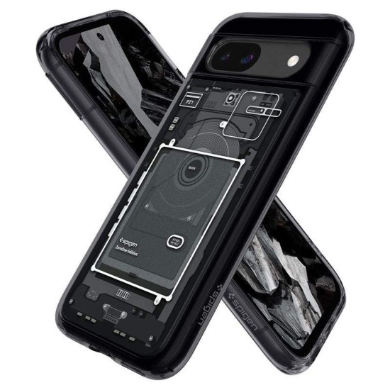 Husa Spigen Ultra Hybrid zero one pentru Google Pixel 8a, negru (Spigen, Pixel 8a) by www.silkase.ro Husa Spigen Ultra Hybrid zero one pentru Google Pixel 8a, negru (Pixel 8a, ACS07261) by www.silkase.ro