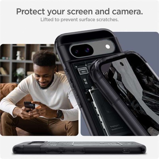 Husa Spigen Ultra Hybrid zero one pentru Google Pixel 8a, negru (Spigen, Pixel 8a) by www.silkase.ro Husa Spigen Ultra Hybrid zero one pentru Google Pixel 8a, negru (Pixel 8a, ACS07261) by www.silkase.ro
