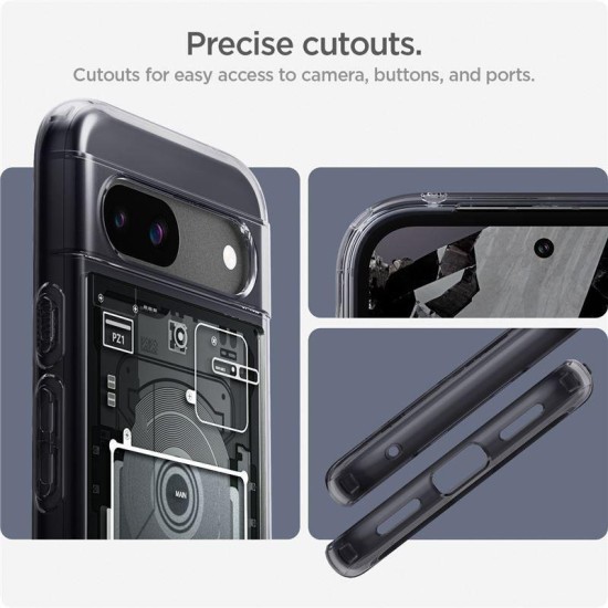 Husa Spigen Ultra Hybrid zero one pentru Google Pixel 8a, negru (Spigen, Pixel 8a) by www.silkase.ro Husa Spigen Ultra Hybrid zero one pentru Google Pixel 8a, negru (Pixel 8a, ACS07261) by www.silkase.ro