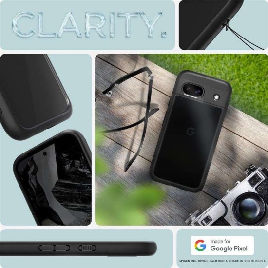 Husa Spigen Ultra Hybrid pentru Google Pixel 8a, negru mat (Spigen, Pixel 8a) by www.silkase.ro Husa Spigen Ultra Hybrid pentru Google Pixel 8a, negru mat (Pixel 8a, ACS07262) by www.silkase.ro