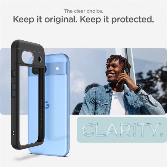 Husa Spigen Ultra Hybrid pentru Google Pixel 8a, negru mat (Spigen, Pixel 8a) by www.silkase.ro Husa Spigen Ultra Hybrid pentru Google Pixel 8a, negru mat (Pixel 8a, ACS07262) by www.silkase.ro