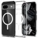 Spigen Ultra Hybrid OneTap Metal Ring MagSafe pentru Google Pixel 8a, alb/transparent (Pixel 8a, ACS07263) by www.silkase.ro