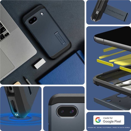 Husa Spigen Tough Armor pentru Google Pixel 8a, metalic (Spigen, Pixel 8a) by www.silkase.ro Husa Spigen Tough Armor pentru Google Pixel 8a, metalic (Pixel 8a, ACS07265) by www.silkase.ro