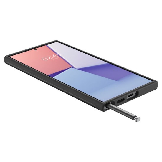 Husa slim Spigen Thin Fit compatibila cu Samsung Galaxy S24 Ultra Black (S24 Ultra, ACS07281) by www.silkase.ro