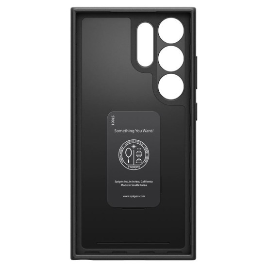 Husa slim Spigen Thin Fit compatibila cu Samsung Galaxy S24 Ultra Black (S24 Ultra, ACS07281) by www.silkase.ro