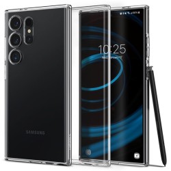 Husa Spigen Liquid Crystal compatibila cu Samsung Galaxy S24 Ultra Crystal Clear