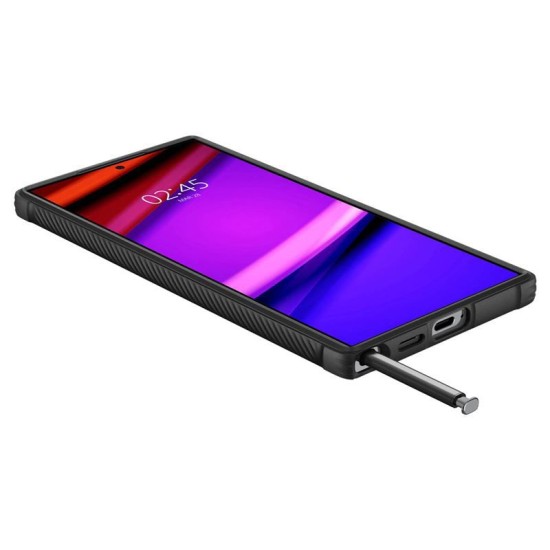 Husa Spigen Rugged Armor pentru Samsung Galaxy S24 Ultra, culoare negru mat (Telefoane Samsung, ACS07286) by www.silkase.ro