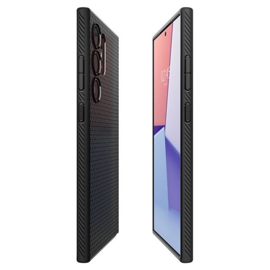 Husa pentru Samsung Galaxy S24 Ultra - Spigen Liquid Air - Matte Black (S24 Ultra, ACS07287) by www.silkase.ro