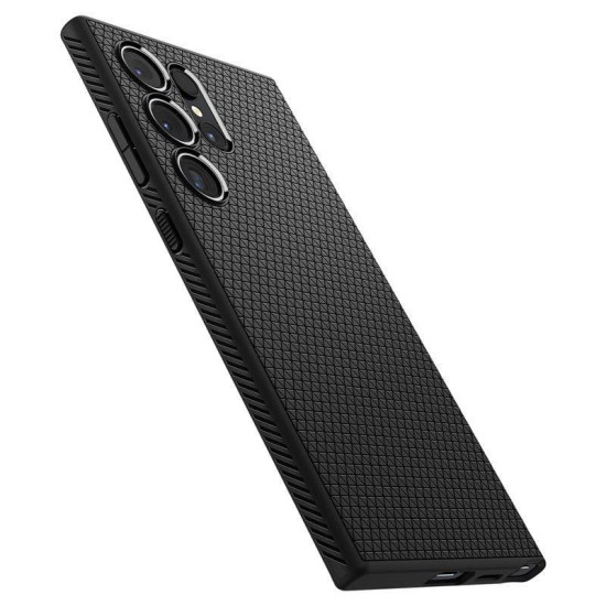 Husa pentru Samsung Galaxy S24 Ultra - Spigen Liquid Air - Matte Black (S24 Ultra, ACS07287) by www.silkase.ro