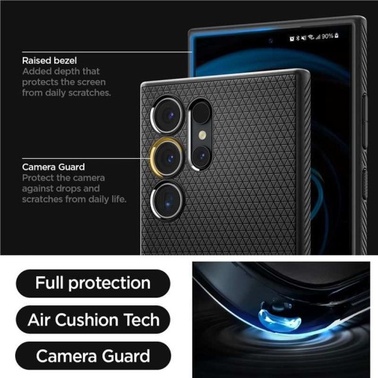 Husa pentru Samsung Galaxy S24 Ultra - Spigen Liquid Air - Matte Black (Spigen, S24 Ultra) by www.silkase.ro Husa pentru Samsung Galaxy S24 Ultra - Spigen Liquid Air - Matte Black (S24 Ultra, ACS07287) by www.silkase.ro