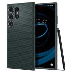 Husa pentru Samsung Galaxy S24 Ultra, Spigen Liquid Air, Abyss Green