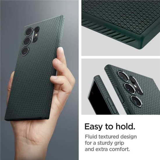 Husa pentru Samsung Galaxy S24 Ultra, Spigen Liquid Air, Abyss Green (Spigen, S24 Ultra) by www.silkase.ro Husa pentru Samsung Galaxy S24 Ultra, Spigen Liquid Air, Abyss Green (S24 Ultra, ACS07288) by www.silkase.ro