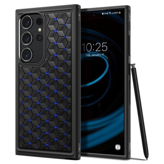 Husa Spigen Cryo Armor compatibila cu Samsung Galaxy S24 Ultra Blue (S24 Ultra, ACS07290) by www.silkase.ro