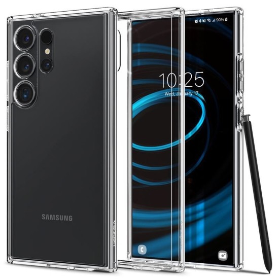 Husa Spigen Ultra Hybrid pentru Samsung Galaxy S24 Ultra Transparent (Spigen, S24 Ultra) by www.silkase.ro Husa Spigen Ultra Hybrid pentru Samsung Galaxy S24 Ultra Transparent (S24 Ultra, ACS07292) by www.silkase.ro
