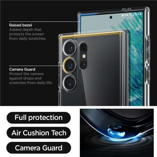 Husa Spigen Ultra Hybrid pentru Samsung Galaxy S24 Ultra Transparent (Spigen, S24 Ultra) by www.silkase.ro Husa Spigen Ultra Hybrid pentru Samsung Galaxy S24 Ultra Transparent (S24 Ultra, ACS07292) by www.silkase.ro