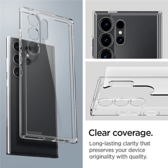 Husa Spigen Ultra Hybrid pentru Samsung Galaxy S24 Ultra Transparent (Spigen, S24 Ultra) by www.silkase.ro Husa Spigen Ultra Hybrid pentru Samsung Galaxy S24 Ultra Transparent (S24 Ultra, ACS07292) by www.silkase.ro