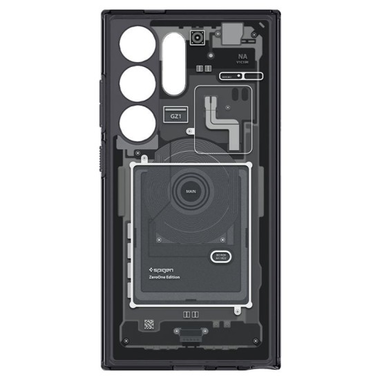Husa pentru Samsung Galaxy S24 Ultra - Spigen Ultra Hybrid Zero One - Matte Black (Spigen, S24 Ultra) by www.silkase.ro Husa pentru Samsung Galaxy S24 Ultra - Spigen Ultra Hybrid Zero One - Matte Black (S24 Ultra, ACS07293) by www.silkase.ro