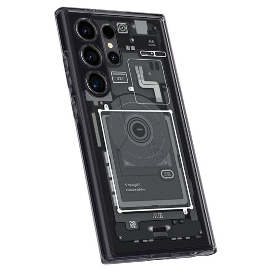 Husa pentru Samsung Galaxy S24 Ultra - Spigen Ultra Hybrid Zero One - Matte Black (Spigen, S24 Ultra) by www.silkase.ro Husa pentru Samsung Galaxy S24 Ultra - Spigen Ultra Hybrid Zero One - Matte Black (S24 Ultra, ACS07293) by www.silkase.ro