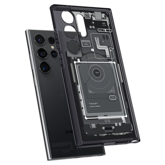 Husa pentru Samsung Galaxy S24 Ultra - Spigen Ultra Hybrid Zero One - Matte Black (Spigen, S24 Ultra) by www.silkase.ro Husa pentru Samsung Galaxy S24 Ultra - Spigen Ultra Hybrid Zero One - Matte Black (S24 Ultra, ACS07293) by www.silkase.ro