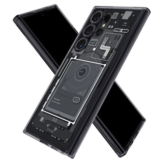 Husa pentru Samsung Galaxy S24 Ultra - Spigen Ultra Hybrid Zero One - Matte Black (Spigen, S24 Ultra) by www.silkase.ro Husa pentru Samsung Galaxy S24 Ultra - Spigen Ultra Hybrid Zero One - Matte Black (S24 Ultra, ACS07293) by www.silkase.ro