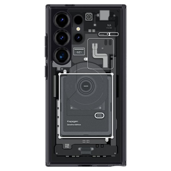 Husa pentru Samsung Galaxy S24 Ultra - Spigen Ultra Hybrid Zero One - Matte Black (Spigen, S24 Ultra) by www.silkase.ro Husa pentru Samsung Galaxy S24 Ultra - Spigen Ultra Hybrid Zero One - Matte Black (S24 Ultra, ACS07293) by www.silkase.ro