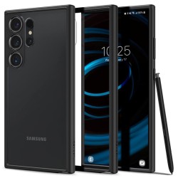 Husa Spigen Ultra Hybrid pentru Samsung Galaxy S24 Ultra, culoare transparent/negru mat