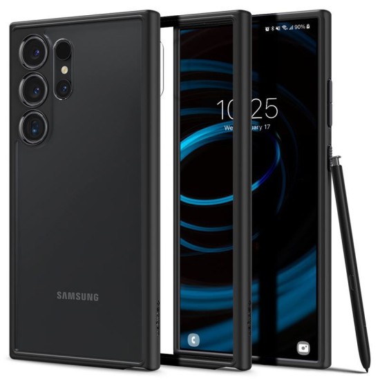 Husa Spigen Ultra Hybrid pentru Samsung Galaxy S24 Ultra, culoare transparent/negru mat (UAG, Telefoane Samsung) by www.silkase.ro Husa Spigen Ultra Hybrid pentru Samsung Galaxy S24 Ultra, culoare transparent/negru mat (Telefoane Samsung, ACS07295) by www.silkase.ro