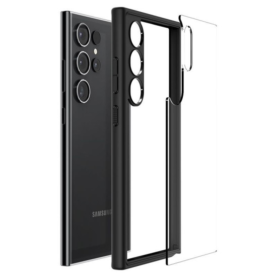 Husa Spigen Ultra Hybrid pentru Samsung Galaxy S24 Ultra, culoare transparent/negru mat (UAG, Telefoane Samsung) by www.silkase.ro Husa Spigen Ultra Hybrid pentru Samsung Galaxy S24 Ultra, culoare transparent/negru mat (Telefoane Samsung, ACS07295) by www.silkase.ro