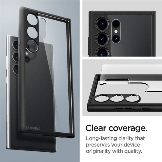 Husa Spigen Ultra Hybrid pentru Samsung Galaxy S24 Ultra, culoare transparent/negru mat (UAG, Telefoane Samsung) by www.silkase.ro Husa Spigen Ultra Hybrid pentru Samsung Galaxy S24 Ultra, culoare transparent/negru mat (Telefoane Samsung, ACS07295) by www.silkase.ro