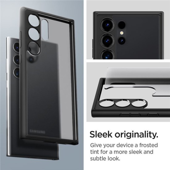 Husa Spigen Ultra Hybrid compatibila cu Samsung Galaxy S24 Ultra Frost Black (Spigen, S24 Ultra) by www.silkase.ro Husa Spigen Ultra Hybrid compatibila cu Samsung Galaxy S24 Ultra Frost Black (S24 Ultra, ACS07296) by www.silkase.ro