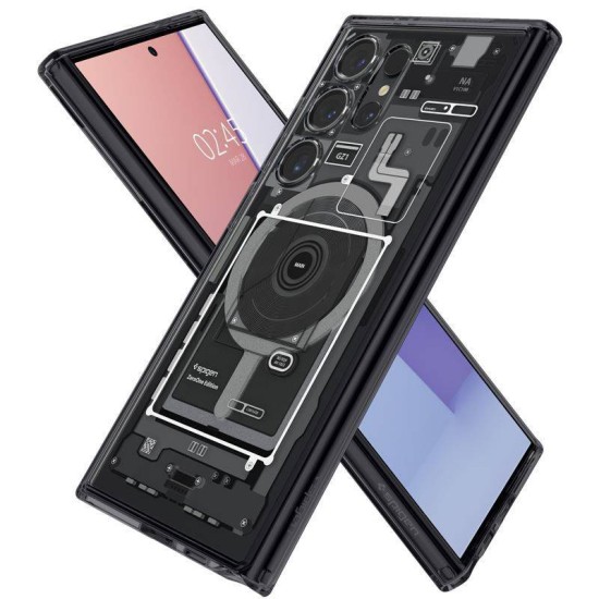 Husa pentru Samsung Galaxy S24 Ultra, Spigen, Samsung Galaxy S24 Ultra, Gri/Negru (S24 Ultra, ACS07298) by www.silkase.ro