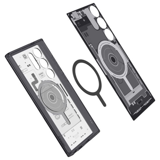 Husa pentru Samsung Galaxy S24 Ultra, Spigen, Samsung Galaxy S24 Ultra, Gri/Negru (S24 Ultra, ACS07298) by www.silkase.ro