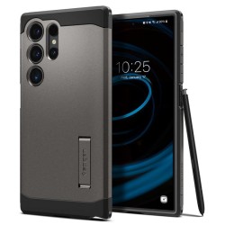Husa Spigen Tough Armor pentru Samsung Galaxy S24 Ultra, culoare gunmetal